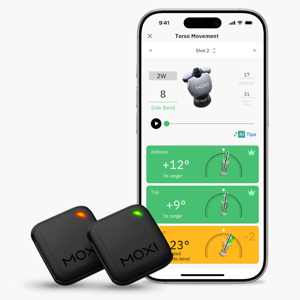 MOXI SwingMotion 高爾夫 AI 智慧揮桿感測器